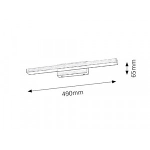 Aplica John LED 12W metal/acril bronz Rabalux