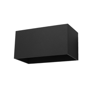 Aplica Quad 2xG9 metal negru rectangular - Img 1