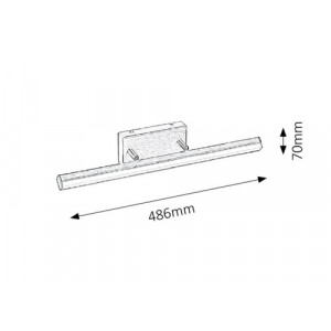 Aplica Silas LED 12W metal/acril bronz Rabalux