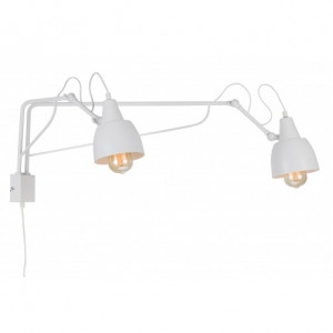 Aplica Soho 2xE27 metal alb Aldex