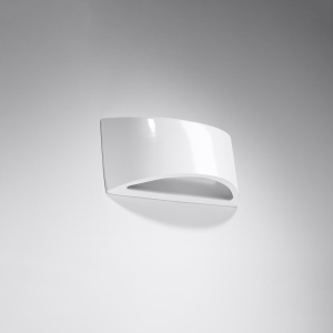 Aplica Vixen 1xG9 ceramica alb lucios semicircular - Img 2