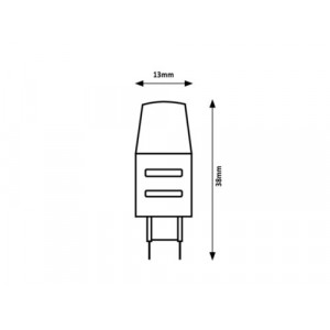 Bec LED G4 2W 4000K - lumina neutra 230 lumeni