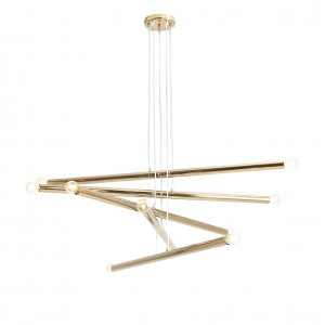 Candelabru Tubo 10xE14 metal auriu Aldex