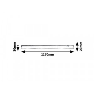 Lampa de dulap/cabinet Greg LED 18W acril alb Rabalux