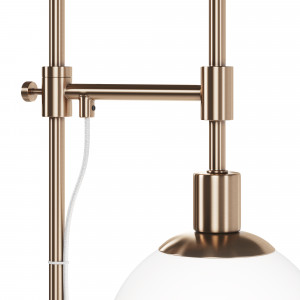 Lampadar Erich 1xE14 metal/sticla alama/alb Maytoni
