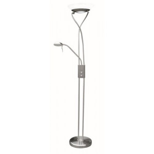 Lampadar Gamma 1+1xR7s+G9 metal/sticla nichel Rabalux