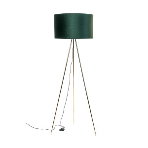 Lampadar Inga 1xE27 metal/acril/textil verde Zuma Line