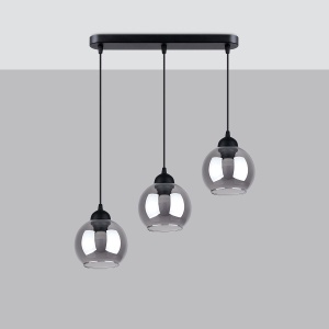 Lustra Alino 3xE27 metal negru - Img 2