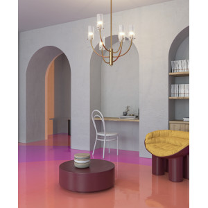 Lustra Arco 3xG9 metal/sticla bronz Maytoni