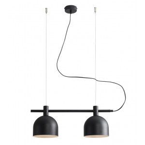 Lustra Beryl 2xE27 metal negru Aldex