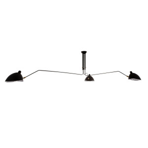 Lustra Davis 3xE27 metal negru Italux