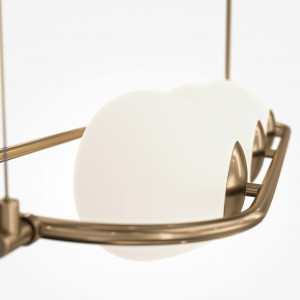 Lustra Erich 3xE14 metal bronz/alb Maytoni