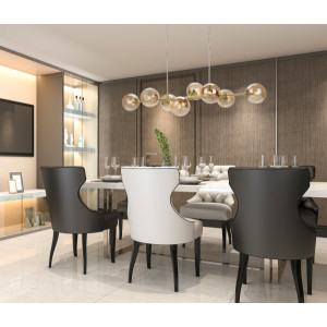 Lustra Erimida 8xG9 metal/sticla alama Italux