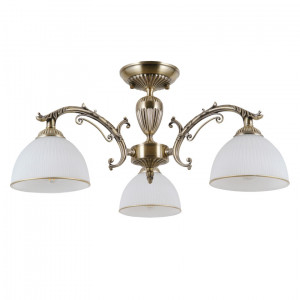 Lustra Feneza 3xE27 metal/sticla bronz antichizat Italux