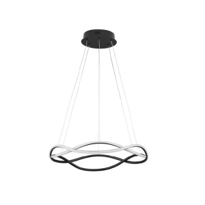 Lustra Jinal LED 34W 3000K 2480lm IP20 negru Ø600mm