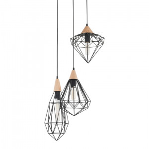 Lustra Maelle 1xE27 metal negru Italux