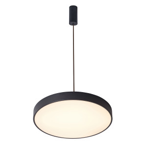 Lustra Orbital LED 30W 1800 lumeni metal/acril negru sablat Italux