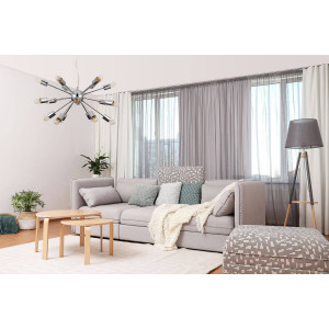 Lustra Theo 18xE27 metal crom Italux