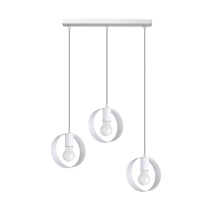 Lustra Titran 3xE27 metal alb rotund