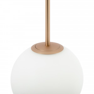 Pendul Basic form 1xE14 metal/sticla auriu/alb Maytoni