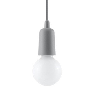Pendul Diego 1xE27 acril gri - Img 1