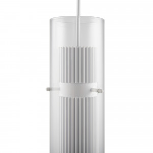 Pendul Dynamics 1xGU10 metal/sticla alb/transparent Maytoni