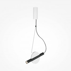 Pendul Enigma LED metal alb/negru Maytoni