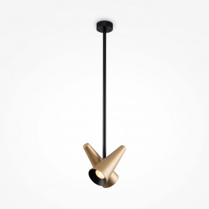 Pendul Giro 2xGU10 metal bronz/negru Maytoni
