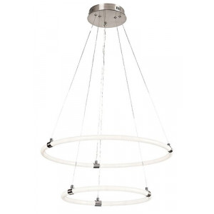 Pendul Irelia LED 55W metal/acril nichel/alb Rabalux