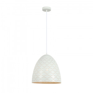 Pendul Leilani 1xE27 metal alb Italux