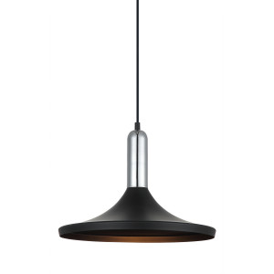 Pendul Lusty 1xE27 metal negru Italux