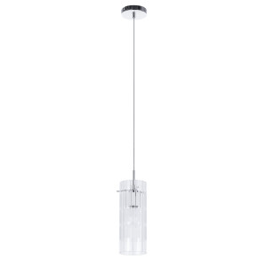 Pendul Max 1xE27 metal/sticla crom Italux