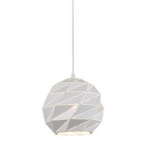 Pendul Palermo 1xE27 metal alb Italux