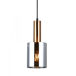 Pendul Sardo 1xE27 metal/sticla alama Italux