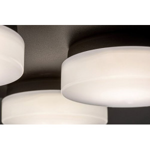Plafoniera Attichus LED 21W metal/acril negru/alb Rabalux