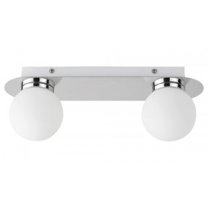 Plafoniera Becca 1xG9 metal/sticla crom/alb Rabalux