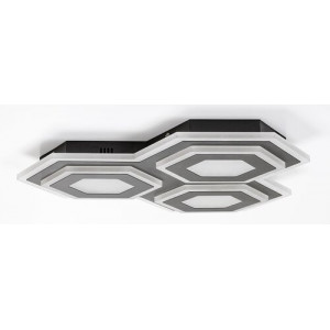 Plafoniera Bitsi LED 72W metal/acril negru/alb Rabalux