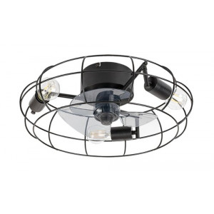 Plafoniera Cadmus 3xE27 metal negru Rabalux