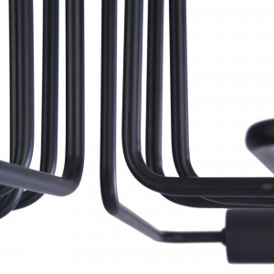 Plafoniera Gilbert 8xE27 metal negru Maytoni