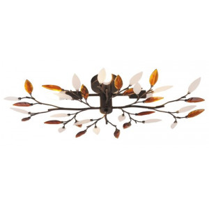 Plafoniera Lilian 4xE14 metal/acril bronz/maro Rabalux