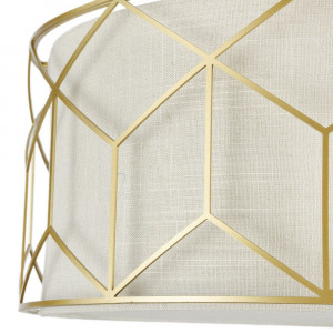 Plafoniera Messina metal/textil auriu/bej Maytoni