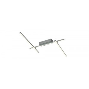 Plafoniera Negan LED 24W metal/acril argintiu/alb Rabalux