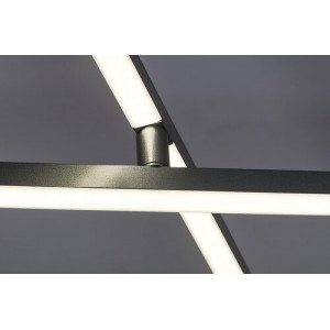 Plafoniera Negan LED 40W metal/acril argintiu/alb Rabalux