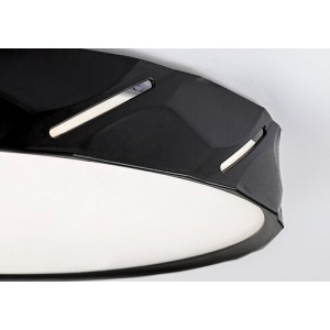 Plafoniera Nessira LED 25W metal/acril negru/alb Rabalux
