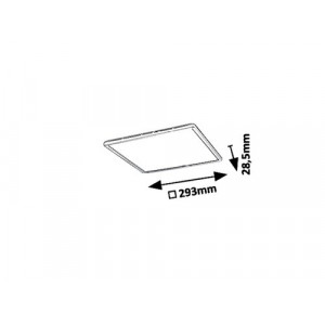 Plafoniera Pavel LED 18W acril alb Rabalux
