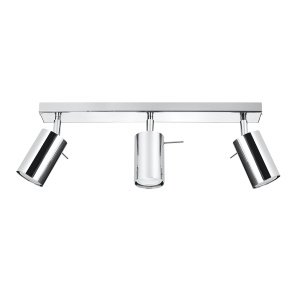 Plafoniera Ring 3xGU10 metal crom tubular