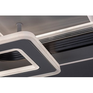 Plafoniera Stregobor LED 48W metal/acril gri/alb Rabalux