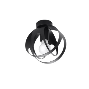 Plafoniera Tulos 1xE27 metal negru