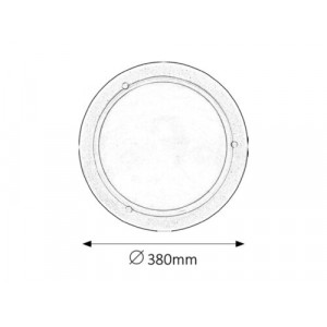 Plafoniera Ufo 2xE27 metal/sticla alb Rabalux