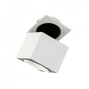 Spot aplicat Sevilla Square Recessed 3000K LED 28W 2350 lumeni metal alb/negru Italux
